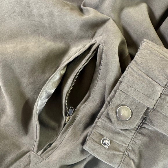 Gary Player Faux Suede Zip Jacket Taupe Brown Mens XXL Classic Golf Style - Picture 7 of 11